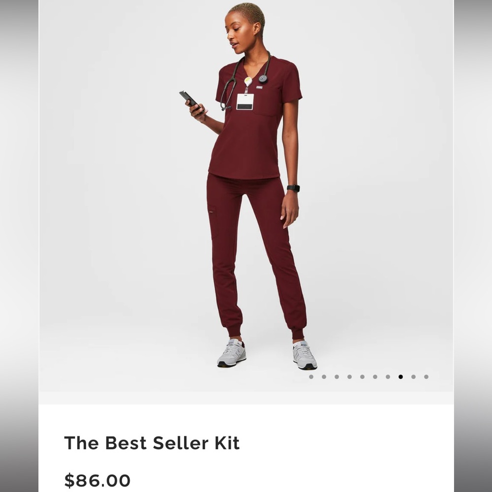 Figs Best seller kit in Burgundy